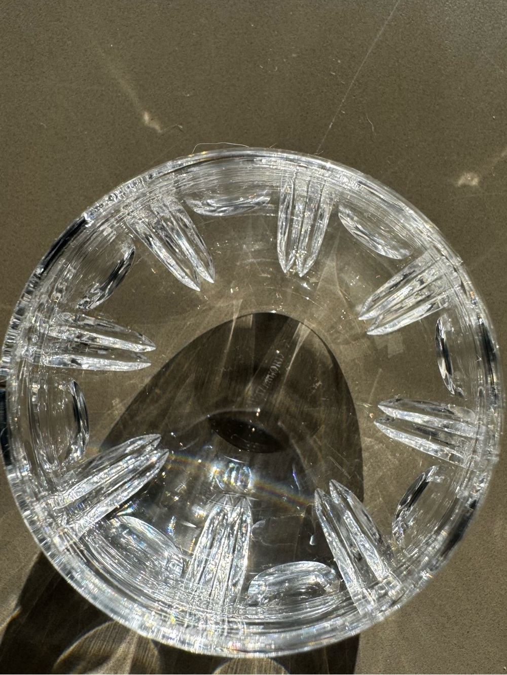 Waterford Kildare Crystal Stemless Tumbler Star Cut Signed 4” Glass - Picture 4 of 5